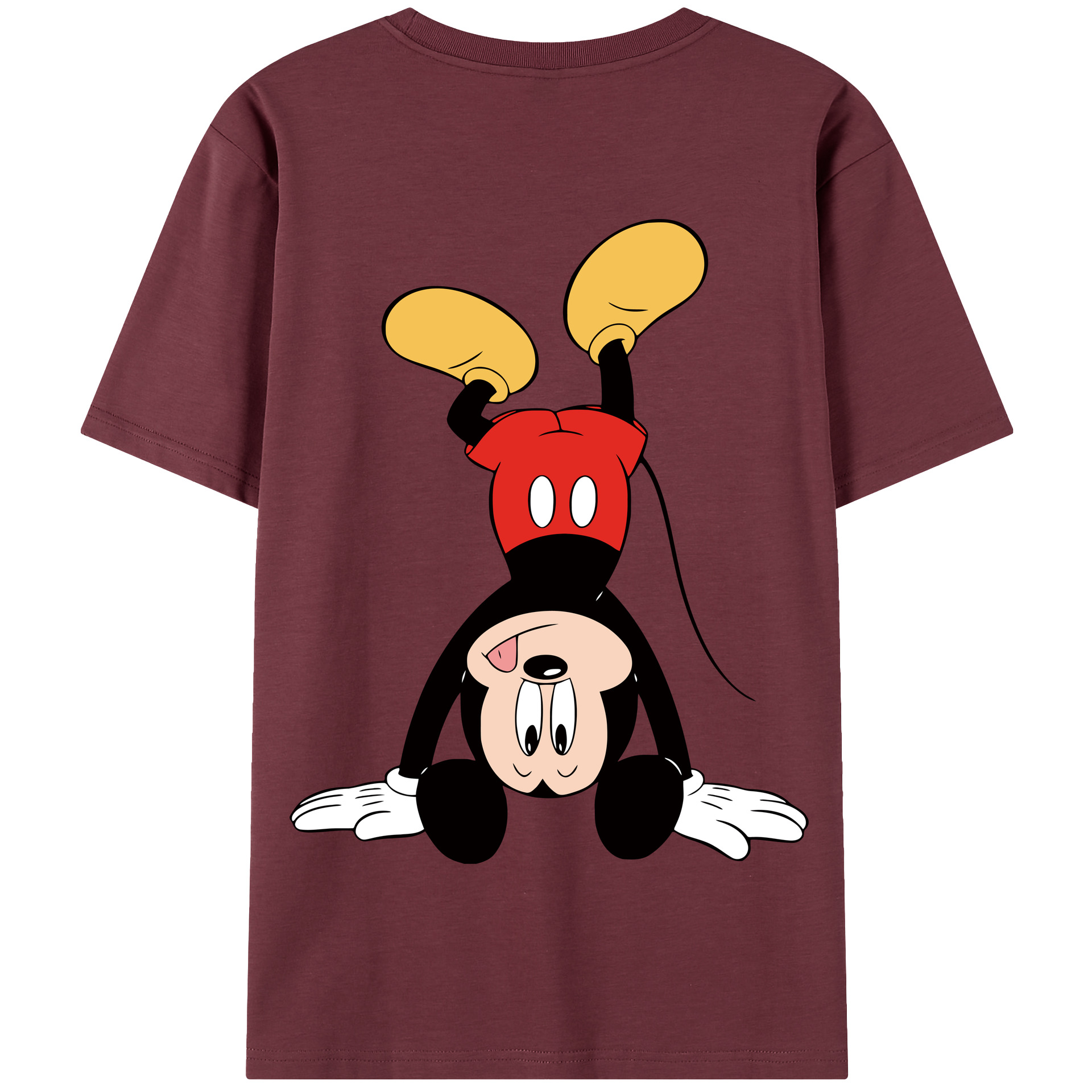 （画像用） ミッキーマウス Mickey Mouse 綿100％半袖Tシャツ（背面プリント）